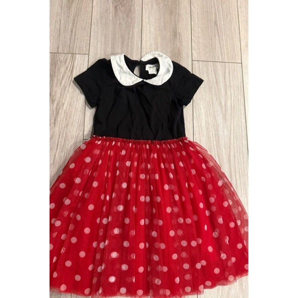 Taylor Joelle Minnie Mouse Red Polka Dot Tulle Disney Dress Size 10